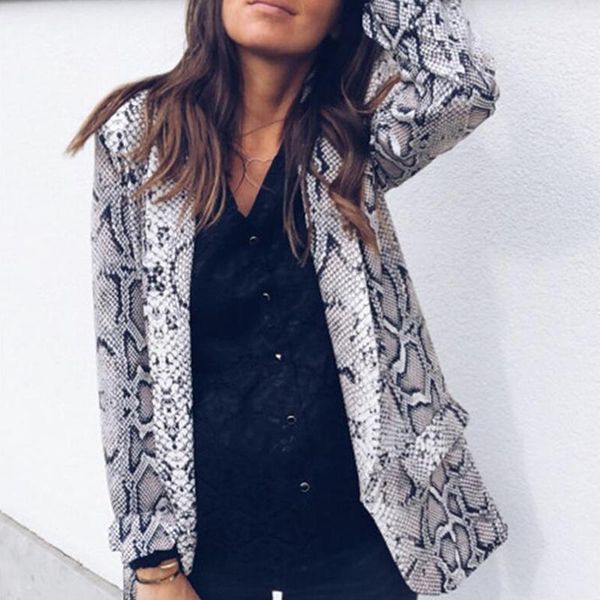 women's jackets women ladies snakeskin long sleeve suit cardigan coat office jacket snake pattern leopard 2021 fashion plus s-xl, Black;brown
women's jackets women ladies snakeskin long sleeve suit cardigan coat office jacket snake pattern leopard 2021 fashion plus s-xl, Black;brown