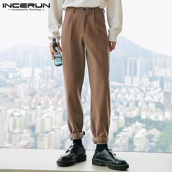 men's pants men casual solid color button joggers streetwear 2021 pockets fashion korean style trousers pantalon hombre incerun s-5xl, Black
men's pants men casual solid color button joggers streetwear 2021 pockets fashion korean style trousers pantalon hombre incerun s-5xl, Black