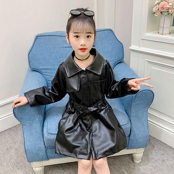 girls leather jacket sashes long coat girl spring autumn childrens jackets casual style kids clothes girl 6 8 10 12 14, Blue;gray
girls leather jacket sashes long coat girl spring autumn childrens jackets casual style kids clothes girl 6 8 10 12 14, Blue;gray