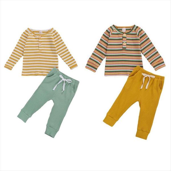 1 4years autumn knited toddler baby boy girl clothes striped long sleeve solid pants 2pcs outfits set 2 colors, White
1 4years autumn knited toddler baby boy girl clothes striped long sleeve solid pants 2pcs outfits set 2 colors, White