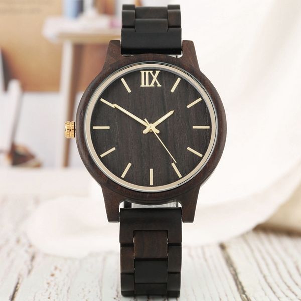simple ebony wooden women watches elegant unique full wood bangle women's quartz wristwatch reloj femenino male clock 2021, Slivery;brown
simple ebony wooden women watches elegant unique full wood bangle women's quartz wristwatch reloj femenino male clock 2021, Slivery;brown