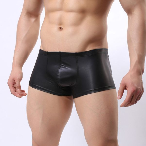 pu leather men boxer u bolle pouch fashion men's under gay underwear classic solid shorts cueca, Black;white
pu leather men boxer u bolle pouch fashion men's under gay underwear classic solid shorts cueca, Black;white