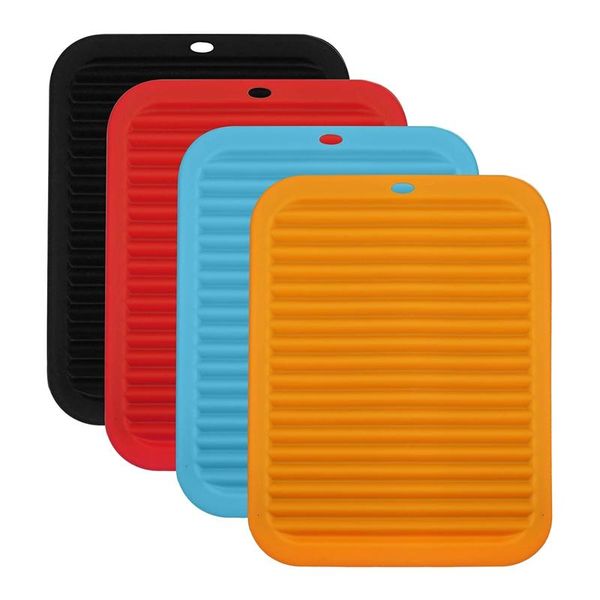 mats & pads 4 pack silicone pot mat,heat resistant trivet mats,rectangular counterdrying mat,for dishes,pots pans(4 colors)
mats & pads 4 pack silicone pot mat,heat resistant trivet mats,rectangular counterdrying mat,for dishes,pots pans(4 colors)