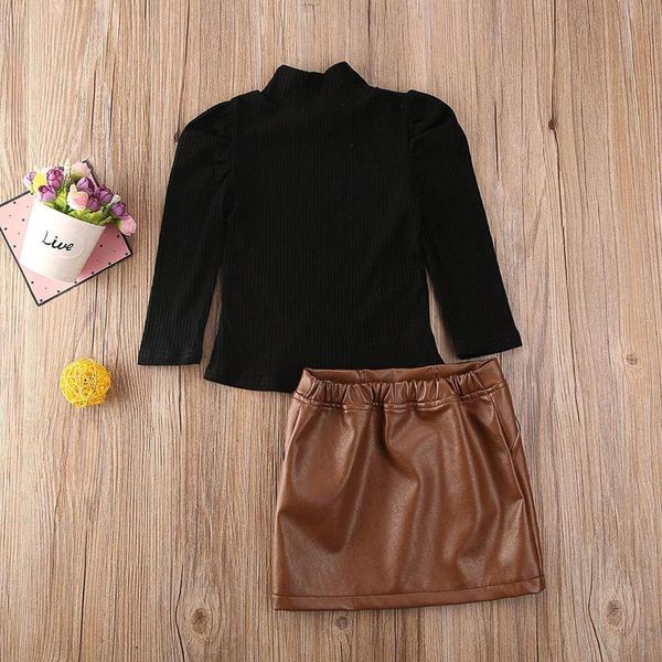 clothing sets 40# baby girl clothes outfit long sleeve high-neck solid color sweater + leather short skirt two-piece suit two pieces set, White
clothing sets 40# baby girl clothes outfit long sleeve high-neck solid color sweater + leather short skirt two-piece suit two pieces set, White