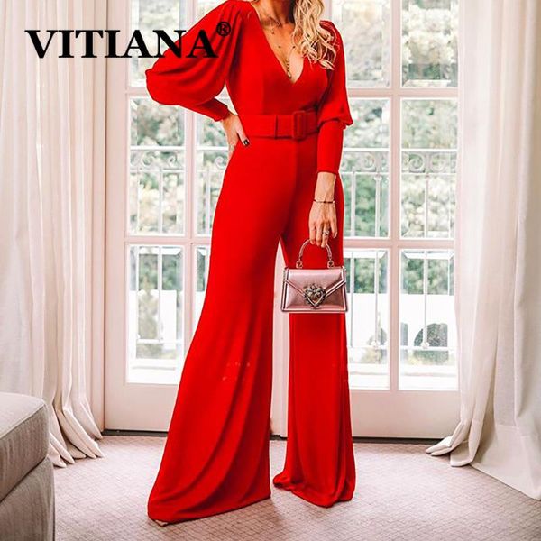 women's jumpsuits & rompers vitiana women casual long sleeve jumpsuit spring female elegant sashes v-neck solid black womens streetwear, Black;white
women's jumpsuits & rompers vitiana women casual long sleeve jumpsuit spring female elegant sashes v-neck solid black womens streetwear, Black;white