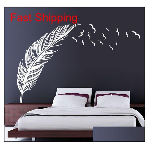 birds flying feather wall stickers removable bedroom home decal mural art decor wedding party background decorations 47"x71" kaqqm
birds flying feather wall stickers removable bedroom home decal mural art decor wedding party background decorations 47"x71" kaqqm