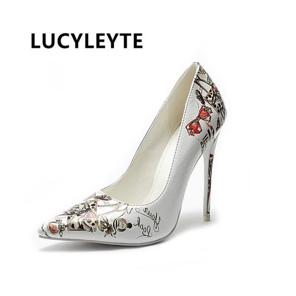 dress shoes fashion women's white painted high heels wedding shallow mouth pointed stripes heel stiletto women, Black
dress shoes fashion women's white painted high heels wedding shallow mouth pointed stripes heel stiletto women, Black