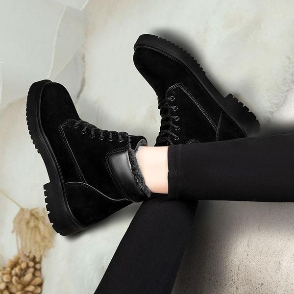 boots 2021 women winter fashion plus velvet thicken high gang warm snow autumn female platform non-slip casual cotton shoes, Black
boots 2021 women winter fashion plus velvet thicken high gang warm snow autumn female platform non-slip casual cotton shoes, Black