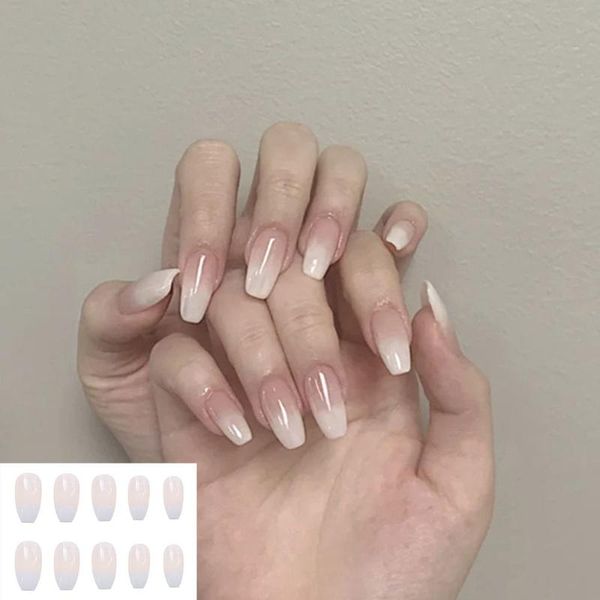 false nails press on detachable manicure tool artificial gradient white coffin wearable nail tips fake, Red;gold
false nails press on detachable manicure tool artificial gradient white coffin wearable nail tips fake, Red;gold