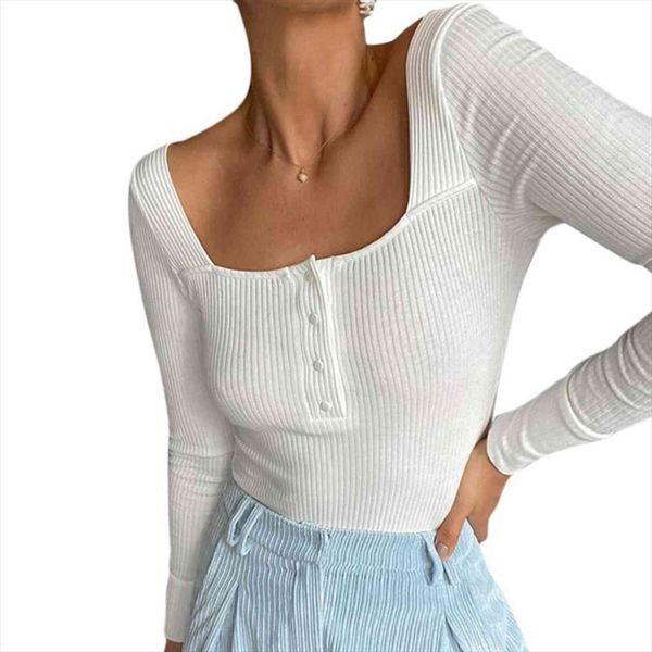 autumn long sleeve ribbed knit womens romper bodysuit square neck buttons bodycon leotard solid color basic playsuit top, Black;white
autumn long sleeve ribbed knit womens romper bodysuit square neck buttons bodycon leotard solid color basic playsuit top, Black;white