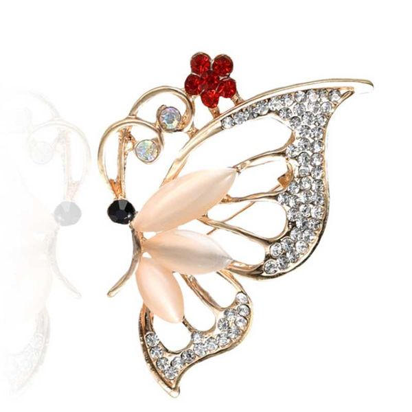 pins, brooches rose gold color alloy butterfly shape cat eye stone brooch with rhinestone insect jewelry, Gray
pins, brooches rose gold color alloy butterfly shape cat eye stone brooch with rhinestone insect jewelry, Gray