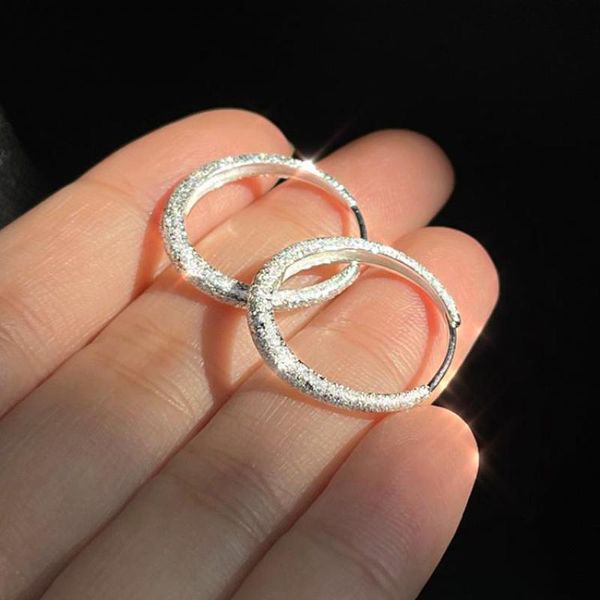 hoop & huggie 925 sterling silver sparkling matte earrings for women gypsophila femme earings fine jewelry, Golden;silver
hoop & huggie 925 sterling silver sparkling matte earrings for women gypsophila femme earings fine jewelry, Golden;silver