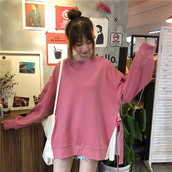 2021 new autumn pleated stitching mid-length fake two-piece bandage sweater loose college style female bb6p, Black
2021 new autumn pleated stitching mid-length fake two-piece bandage sweater loose college style female bb6p, Black