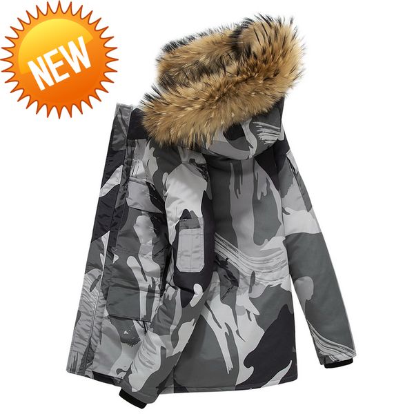 brand winter jacket men white duck down coat windproof fur hooded collar thicken jackets -30 degree keep warm size s-3xl, Black
brand winter jacket men white duck down coat windproof fur hooded collar thicken jackets -30 degree keep warm size s-3xl, Black