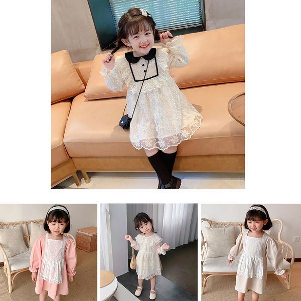 2021 spring baby girls princess es new style children's wear long sleeve cute lace infants costume kids clothes 1t-7t lzs4, Red;yellow
2021 spring baby girls princess es new style children's wear long sleeve cute lace infants costume kids clothes 1t-7t lzs4, Red;yellow