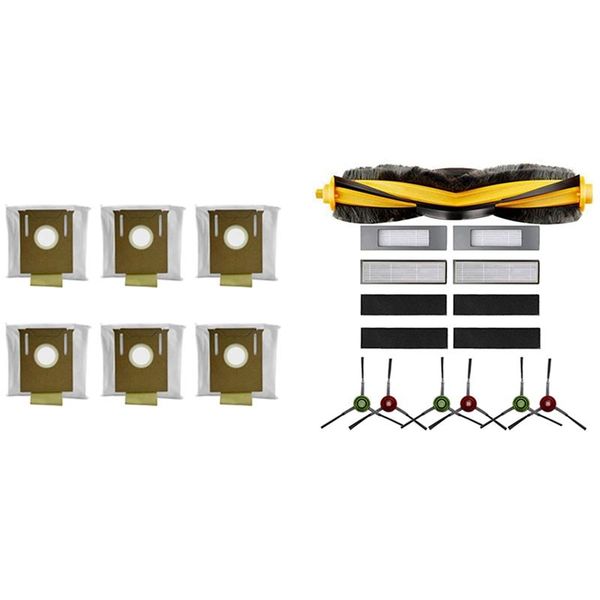 vacuum cleaners 2 set cleaner parts: 1 robot dust bag & filter roller side brush 
vacuum cleaners 2 set cleaner parts: 1 robot dust bag & filter roller side brush