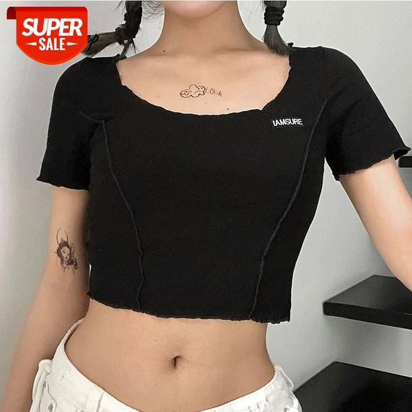 Weekeep Summer Female T-shirt Letter Embroidery Knitted Crop Top Short Sleeve Casual Slim Sexy Party Streetwear Women T-shirts #K55t, White
Weekeep Summer Female T-shirt Letter Embroidery Knitted Crop Top Short Sleeve Casual Slim Sexy Party Streetwear Women T-shirts #K55t, White
