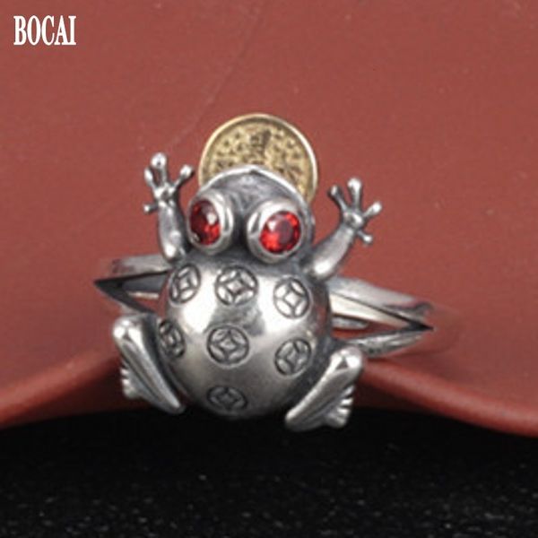 2021 new s925 pure sier good luck golden toad ring vintage adjustable woman ring, copper coin can be rotated 70vl, Silver
2021 new s925 pure sier good luck golden toad ring vintage adjustable woman ring, copper coin can be rotated 70vl, Silver