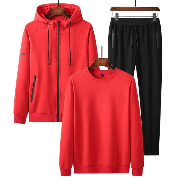 men's tracksuits and women's casual sports suit three-piece autumn hooded cardigan cotton plus size running sportswear, Gray
men's tracksuits and women's casual sports suit three-piece autumn hooded cardigan cotton plus size running sportswear, Gray