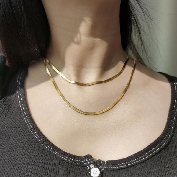 chains 3mm gold color choker necklace for women girls stainless steel herringbone chain female jewelry 16 inch extension hdn2238308508, Silver
chains 3mm gold color choker necklace for women girls stainless steel herringbone chain female jewelry 16 inch extension hdn2238308508, Silver