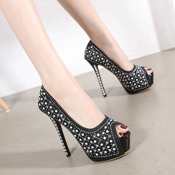 dress shoes 2021 fashion stiletto rhinestone cool high heels women stage catwalk super heel nightclub golden, Black
dress shoes 2021 fashion stiletto rhinestone cool high heels women stage catwalk super heel nightclub golden, Black