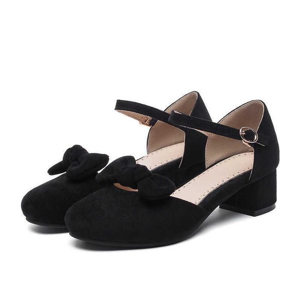 sandals 2021 sweet bow lady's shoes british bag heel square medium professional, Black
sandals 2021 sweet bow lady's shoes british bag heel square medium professional, Black