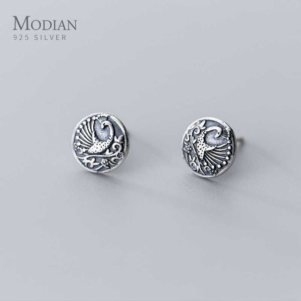 trendy 925 sterling silver vintage animal peacock pattern geometric circle stud earring for women fine jewelry year 210707, Golden;silver
trendy 925 sterling silver vintage animal peacock pattern geometric circle stud earring for women fine jewelry year 210707, Golden;silver