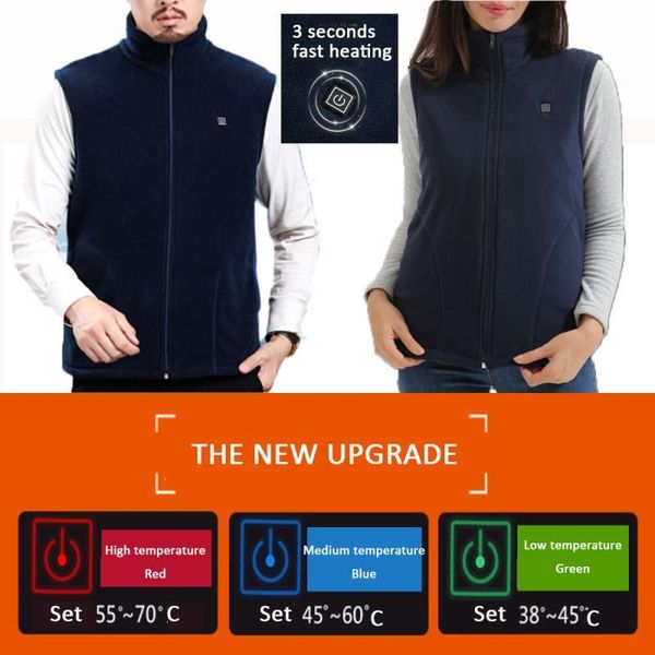 men's vests winter outdoor motorcycle usb infrared heating vest jacket hiking heater, Black;white
men's vests winter outdoor motorcycle usb infrared heating vest jacket hiking heater, Black;white