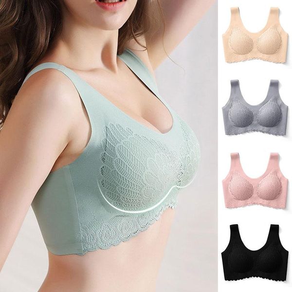 bras 3pcs plus size latex bra seamless for women underwear push up bralette with pad vest top, Red;black
bras 3pcs plus size latex bra seamless for women underwear push up bralette with pad vest top, Red;black