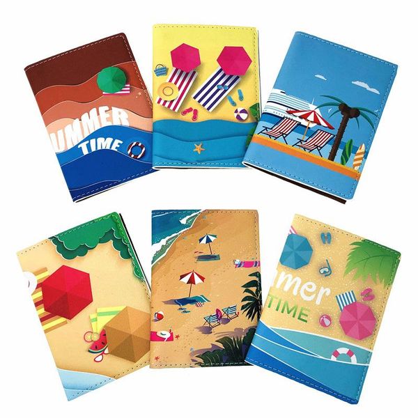 card holders pretty beach passport wallet color print covers for passports pu leather holder travel, Brown;gray
card holders pretty beach passport wallet color print covers for passports pu leather holder travel, Brown;gray