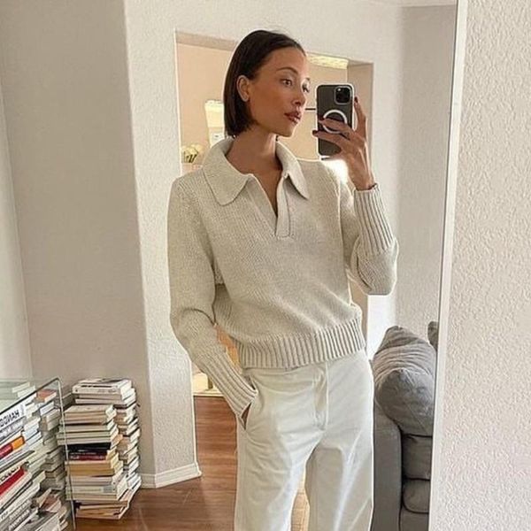 women's sweaters knitted thicken pullovers sweater autumn winter oversize long sleeve casual loose female solid 2021 ladies suit, White;black 
women's sweaters knitted thicken pullovers sweater autumn winter oversize long sleeve casual loose female solid 2021 ladies suit, White;black
