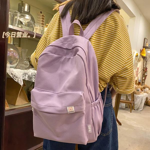 backpack schoolbag korean version of harajuku ulzzang japanese student female simple solid color wild ins girls rucksack
backpack schoolbag korean version of harajuku ulzzang japanese student female simple solid color wild ins girls rucksack