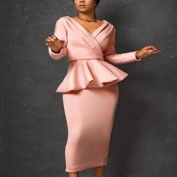 casual dresses slim fit ruffle party dress bodycon pink long sleeve v neck midi plus size bridesmaid birthday outfits spring summer, Black;gray
casual dresses slim fit ruffle party dress bodycon pink long sleeve v neck midi plus size bridesmaid birthday outfits spring summer, Black;gray