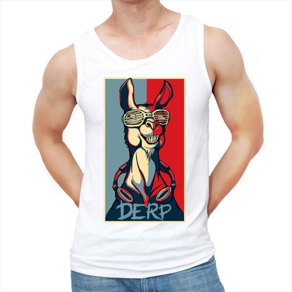 fashion men tank derp llama retro printed casual vest hipster funny singlets, White;black
fashion men tank derp llama retro printed casual vest hipster funny singlets, White;black
