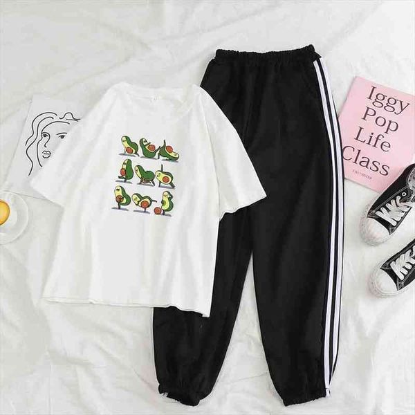 two piece set summer trousers womens pants sets fashion tracksuit suitcasual for avocado stripe sweatpants, White
two piece set summer trousers womens pants sets fashion tracksuit suitcasual for avocado stripe sweatpants, White