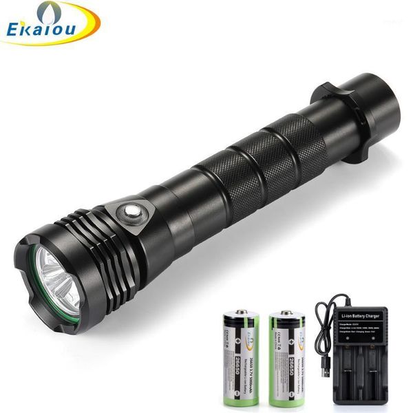 flashlights torches professional scuba light 4500 lumen 3* xml l2 led waterproof diving underwater dive lamp 26650 rechargeable torch1
flashlights torches professional scuba light 4500 lumen 3* xml l2 led waterproof diving underwater dive lamp 26650 rechargeable torch1