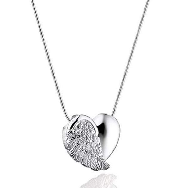 heart shaped wing pendant cremation urn memorial jewewlry necklace stainless steel keepsake with fill kit, Silver
heart shaped wing pendant cremation urn memorial jewewlry necklace stainless steel keepsake with fill kit, Silver