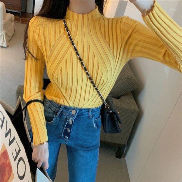 women's sweaters ziamonga 2021 fashion knitted women sweater pullovers high neck autumn winter basic korean style slim fit, White;black
women's sweaters ziamonga 2021 fashion knitted women sweater pullovers high neck autumn winter basic korean style slim fit, White;black