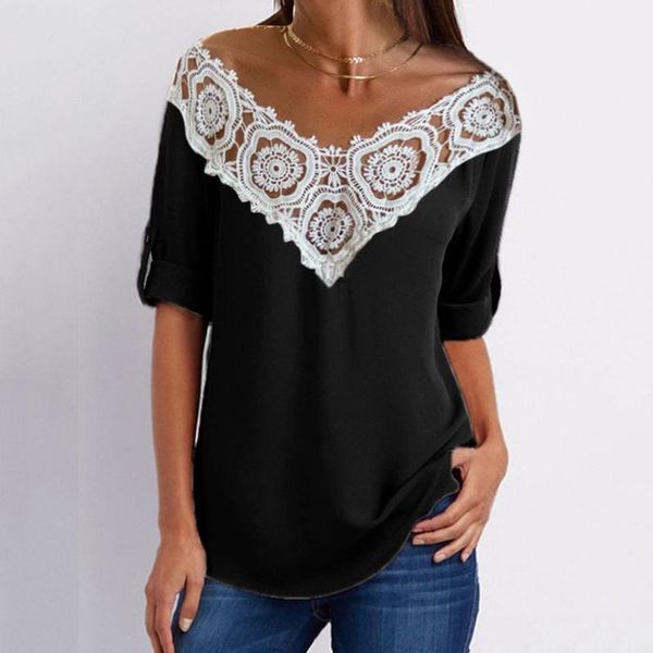 women's t-shirt fashion summer casual round neck tshirt lace hollow stitching short sleeve shirt heart print lady streewear, White
women's t-shirt fashion summer casual round neck tshirt lace hollow stitching short sleeve shirt heart print lady streewear, White