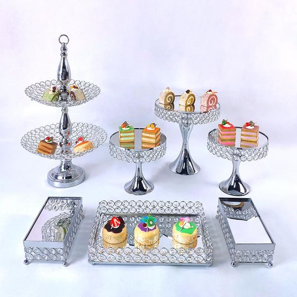 dishes & plates 7pcs gold silver metal cake stand round wedding birthday party dessert cupcake pedestal display plate home decor
dishes & plates 7pcs gold silver metal cake stand round wedding birthday party dessert cupcake pedestal display plate home decor