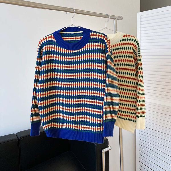 2021 mooirue winter women new round neck mixed color dot knitted sweater women's lazy loose pullover y4ik, White;black
2021 mooirue winter women new round neck mixed color dot knitted sweater women's lazy loose pullover y4ik, White;black