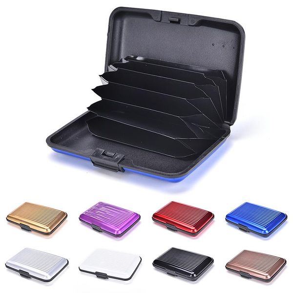 card holders 1pc aluminum metal waterproof business id wallet holder pocket case box, Brown;gray
card holders 1pc aluminum metal waterproof business id wallet holder pocket case box, Brown;gray