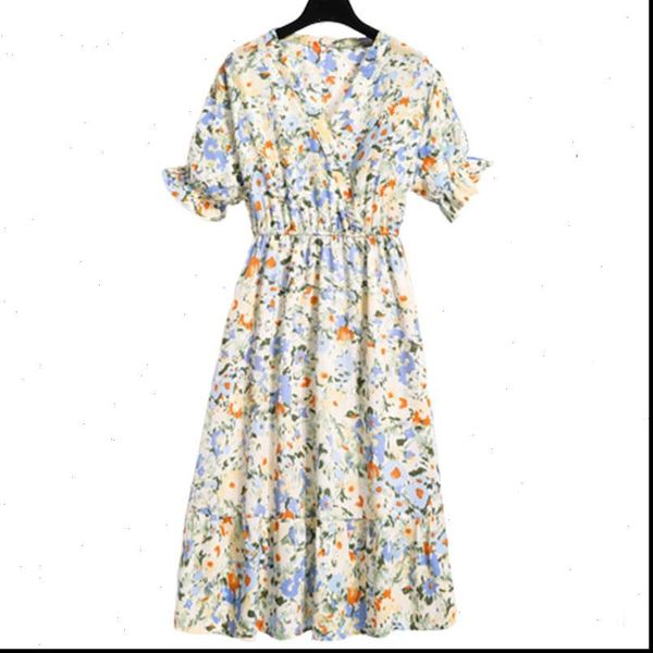 chiffon spring summer dress women elastic waist v neck splice pullover print floral sweet slim vestidos femme clothing 2021, Black;gray
chiffon spring summer dress women elastic waist v neck splice pullover print floral sweet slim vestidos femme clothing 2021, Black;gray