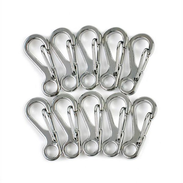 cords, slings and webbing 10pcs/set carabiner mini stainless steel ket ring buckle spring hook hanger
cords, slings and webbing 10pcs/set carabiner mini stainless steel ket ring buckle spring hook hanger