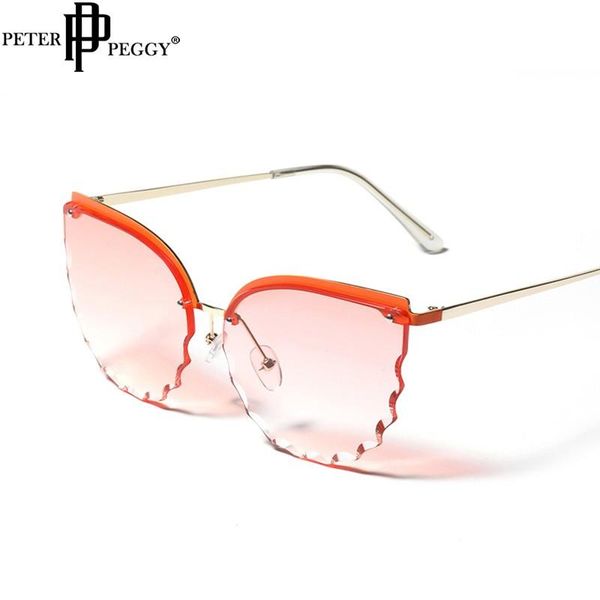 oversize rimless sunglasses women cat eye sun glasses sunshade men brand designer clear lenses colorful uv400, White;black
oversize rimless sunglasses women cat eye sun glasses sunshade men brand designer clear lenses colorful uv400, White;black