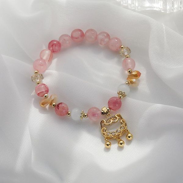 beaded, strands korean style simple pink crystal beaded opal girl creative lock pendant bracelet for women fashion jewelry accessories, Black
beaded, strands korean style simple pink crystal beaded opal girl creative lock pendant bracelet for women fashion jewelry accessories, Black