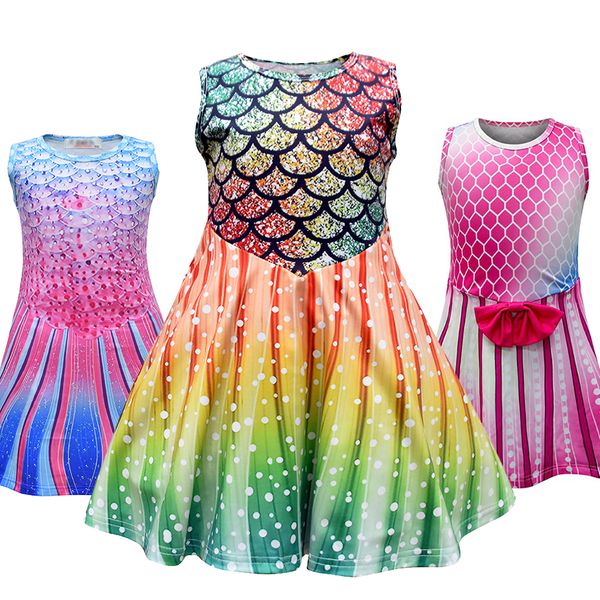 2-8t girl mermaid dress children sleeveless scales 3d printed sundress children summer arier princess dress girl milk silk frock, Red;yellow
2-8t girl mermaid dress children sleeveless scales 3d printed sundress children summer arier princess dress girl milk silk frock, Red;yellow