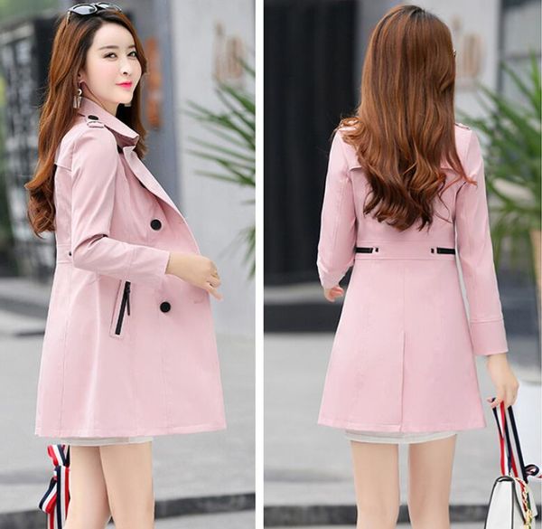 european and american fashion new style women's windbreaker spring and autumn korean mid-length coat windbreaker a a a, Tan;black
european and american fashion new style women's windbreaker spring and autumn korean mid-length coat windbreaker a a a, Tan;black