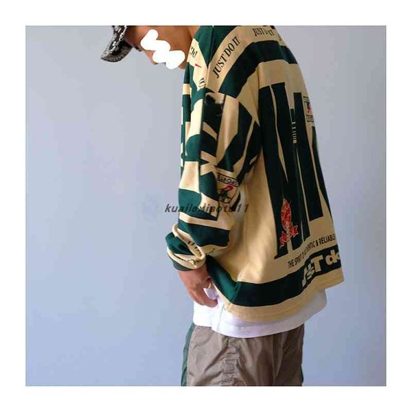 cpfm nk co branded lapel polo long sleeve couple casual american silhouette loose md, Black
cpfm nk co branded lapel polo long sleeve couple casual american silhouette loose md, Black