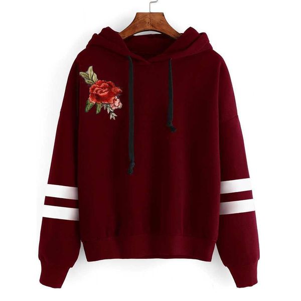 flower embroidery 2021 new design hoodies sweatshirts women casual kawaii harajuku sweat girls european korean, Black
flower embroidery 2021 new design hoodies sweatshirts women casual kawaii harajuku sweat girls european korean, Black